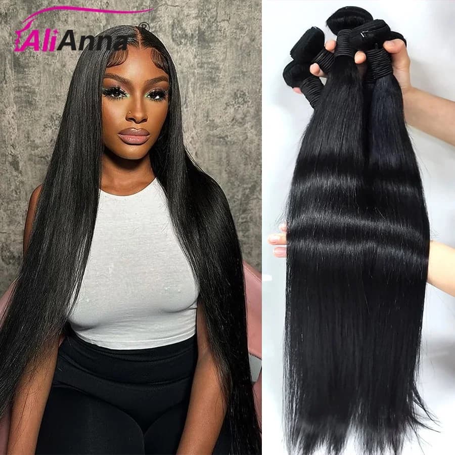 Tissage humain hair 28 30 32 Inch tissage cheveux humain lot en promo tissage brésilienne raw hair b