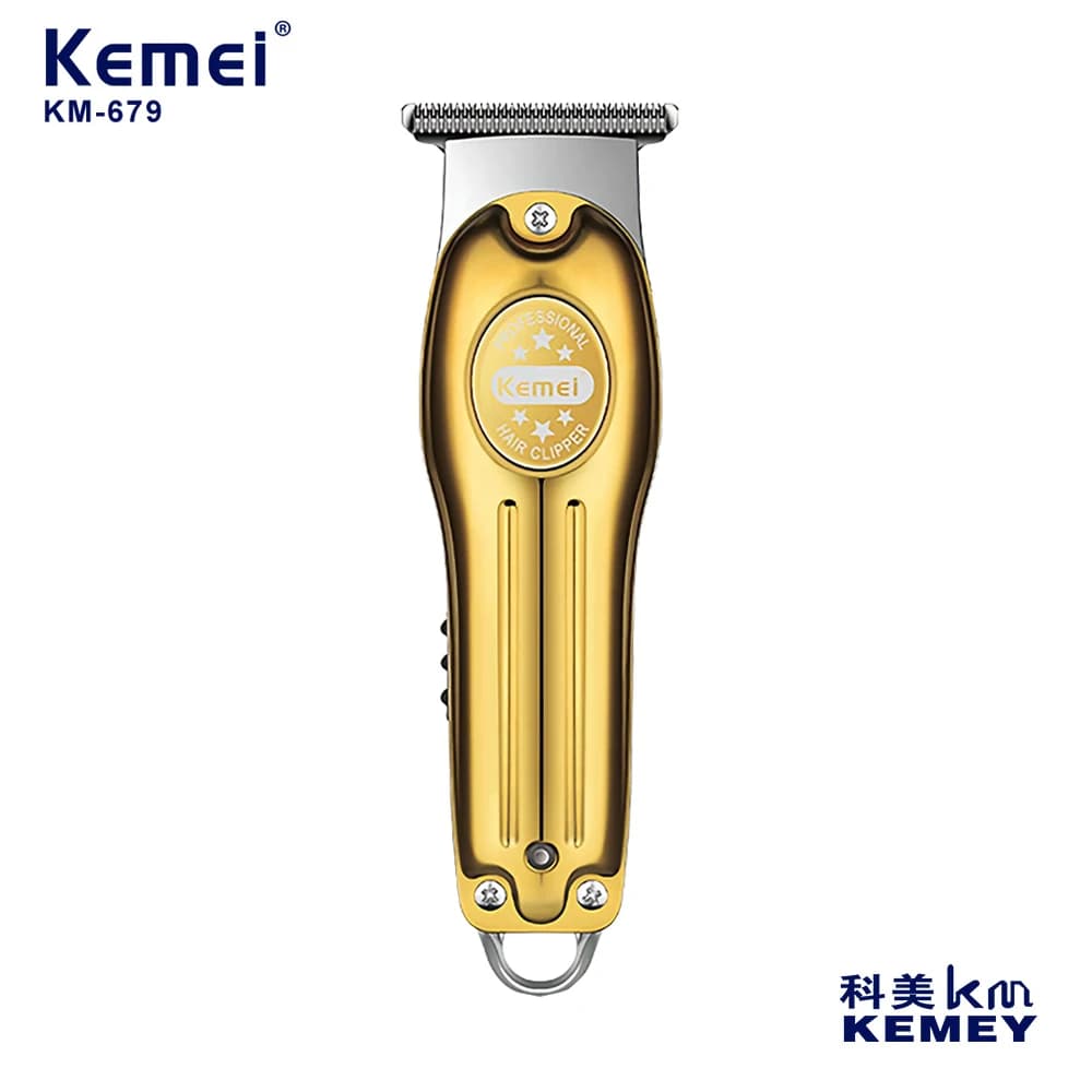 Kemei Tondeuse À Cheveux Pour Hommes En Métal Corps Machine De Coupe De Cheveux Rechargeable Tondeus