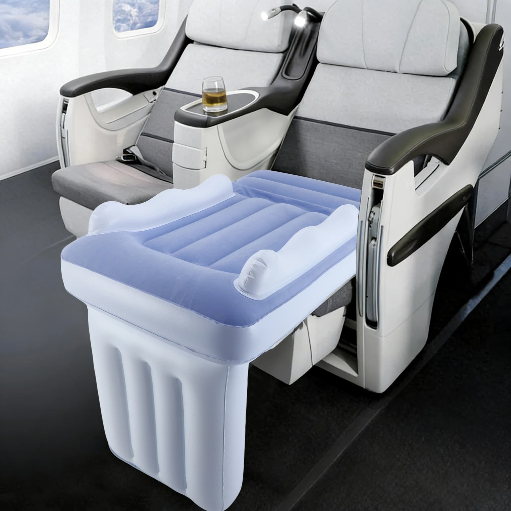 Lit d'avion gonflable pour tout-petits, lit d'avion gonflable pour enfants, extension de siège d'avi