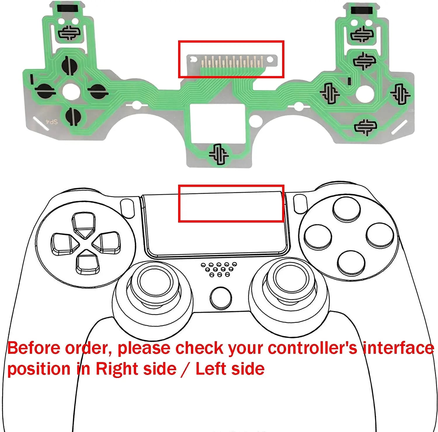 10 pièces Jdm Jds 010 011 030 040 055 pour Sony Dualshock 4 clavier à Film conducteur pour Ps4 Ps5 P