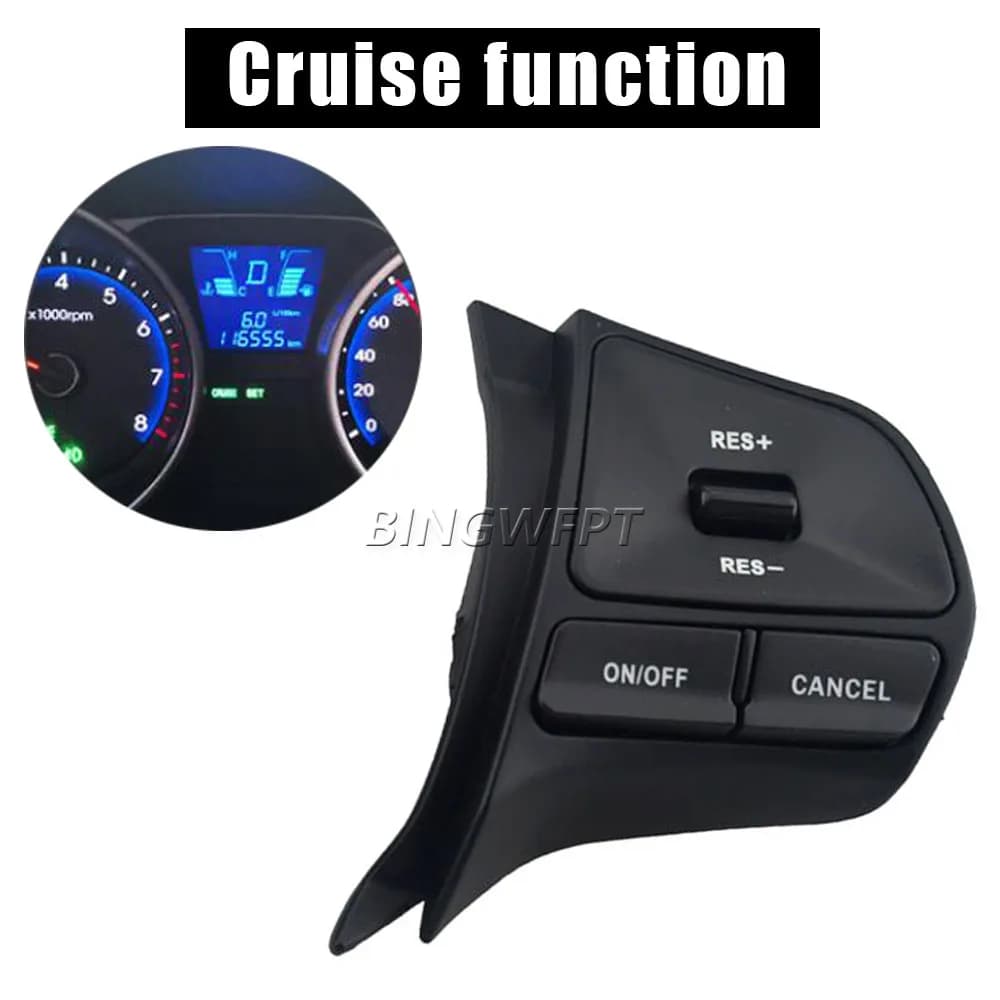 Interrupteur de voiture pour Kia Rio 2012 – 2016, Volume Mude Song, clé de croisière, bouton de comm