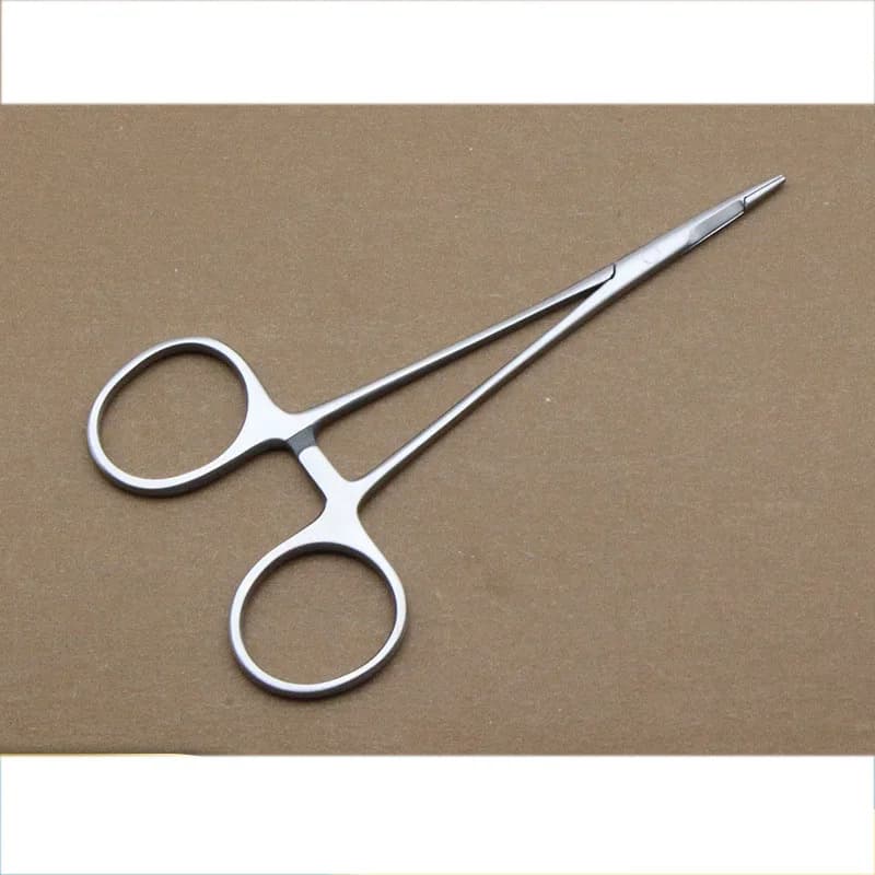 Porte-aiguille chirurgical en acier inoxydable, insert de poignée en or, cosmétique, plastique, cein