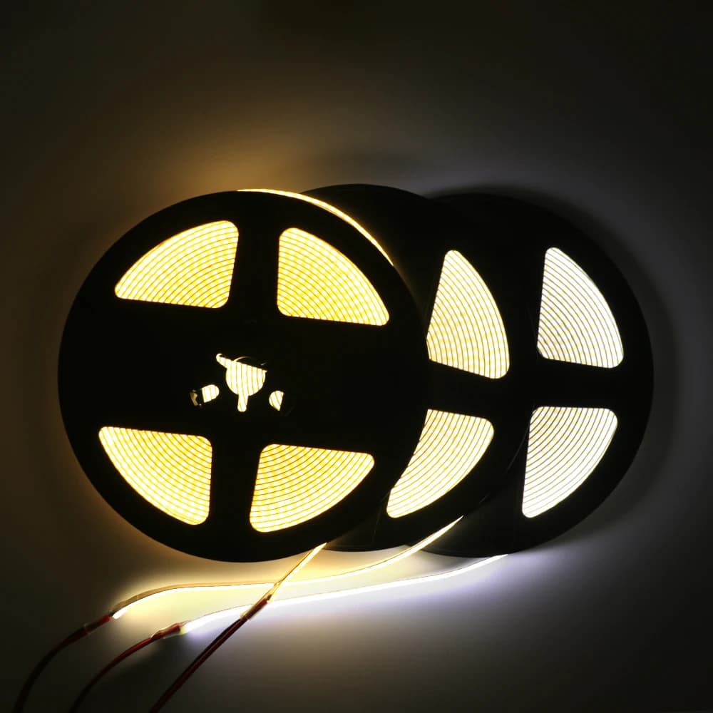 Bande lumineuse LED COB 5mm, 5V, USB, éclairage linéaire haute densité, 320Led/m, Flexible, variable