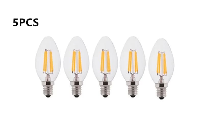 Ampoule LED E14 2W 4W 6W 8W 220V, bougie à Filament C35 C35L, blanc naturel 4000K, ampoule Edison ré
