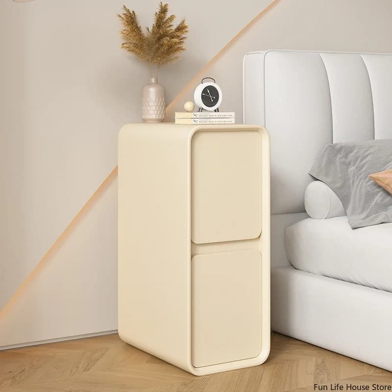 Table de chevet minimaliste moderne, style français, petit espace ultra-étroit, mini armoire latéral