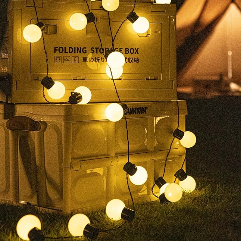 Guirlande lumineuse Led solaire d'extérieur, ampoule de rue G50, pour jardin, vacances, décoration d