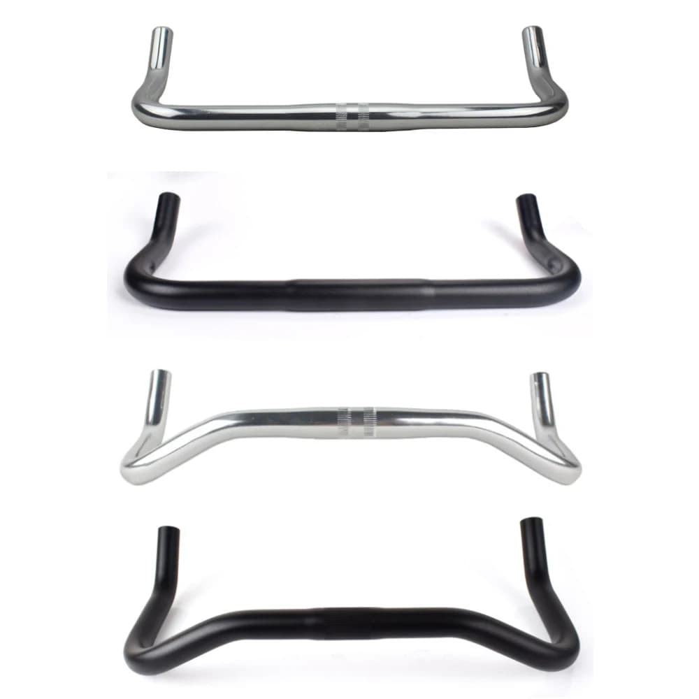Repose-guidon de vélo en alliage d'aluminium, barre courbée, 22.2x25.4x420mm, piste de vélo à vitess