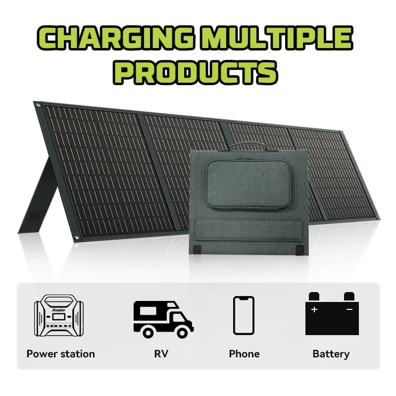 POWERWIN PWS110 Panneau solaire pliable Chargeur de batterie Flexible 18V 110W ETFE 24% d'efficacité