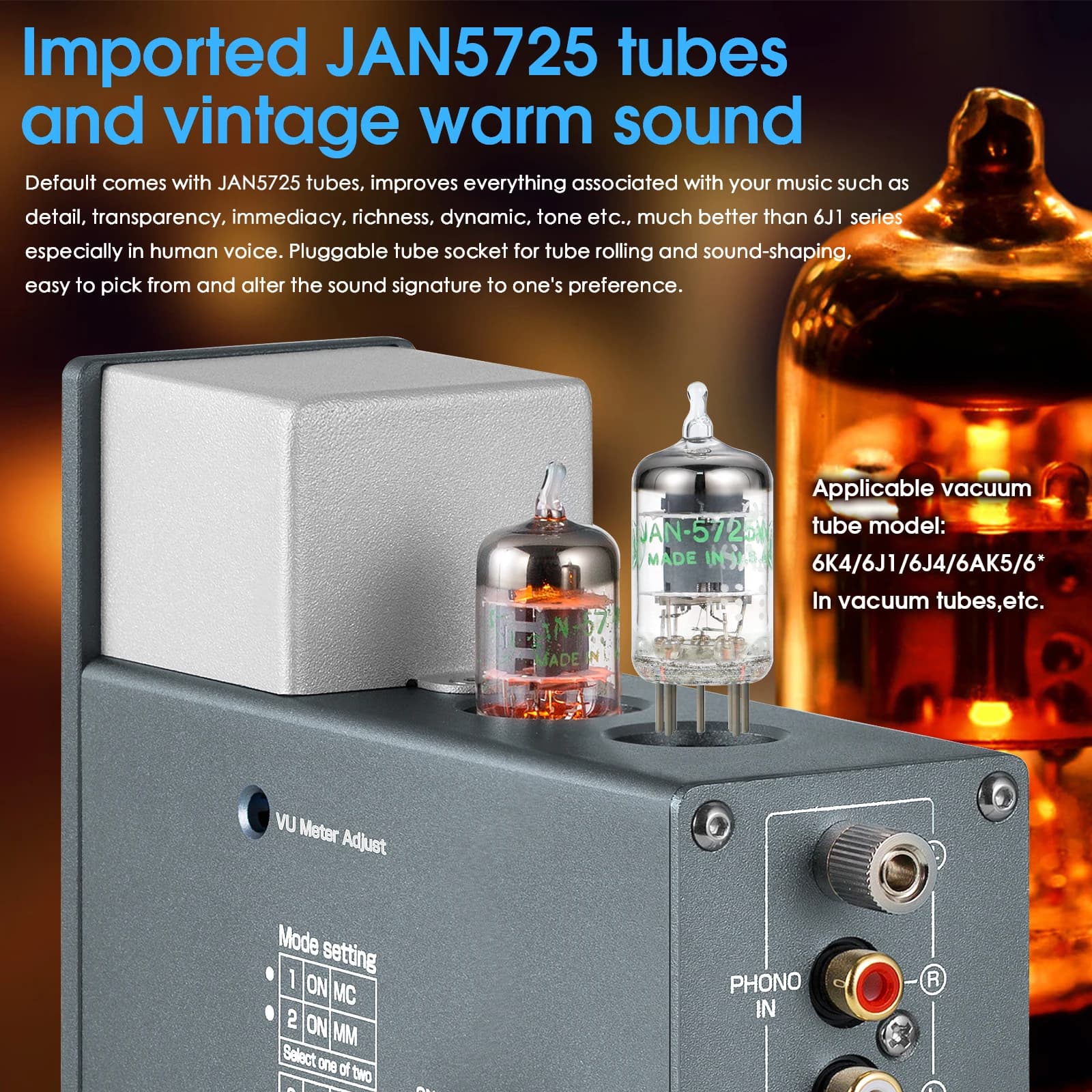 Préamplificateur phono à tube à valve Douk Audio 6CS6 pour platines MM/MC, amplificateur audio stéré