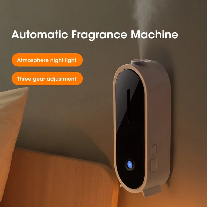 Pulvérisateur de parfum automatique USB, lumière ambiante, Machine d'aromathérapie murale, huile ess