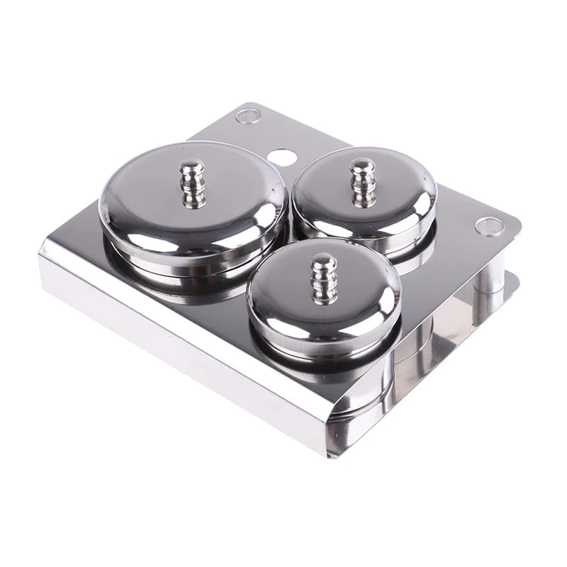 Ensemble de gobelets en acier inoxydable, 3 pièces/ensemble, Salon de manucure poudre acrylique liqu