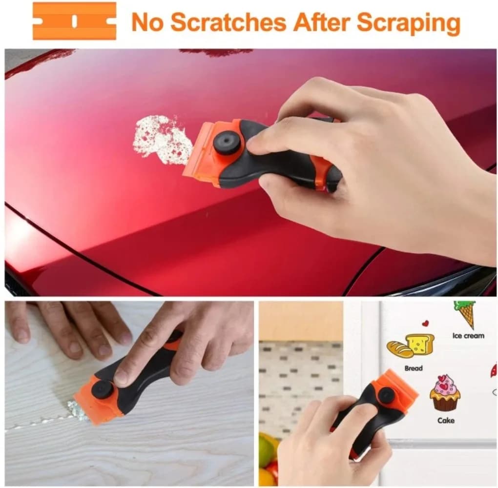 Verre propre, outil de grattoir, nettoyage de vitres, grattoir de film de voiture, colle céramique d