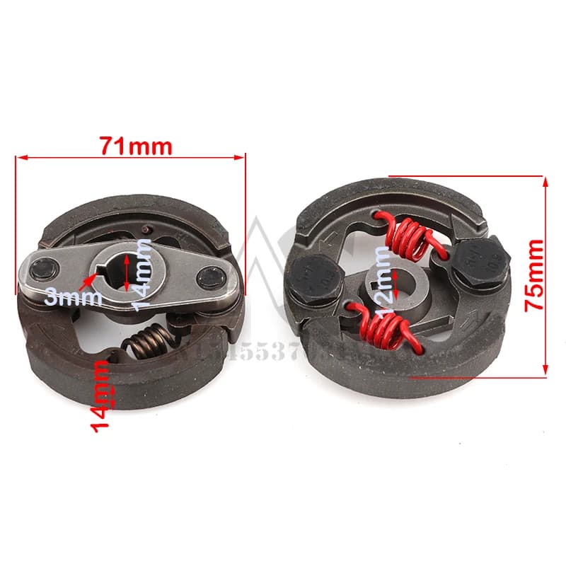 Embrayage haute performance 44-6 pour mini moteur de moto, deux temps de poche, pit bike, atv quad 4