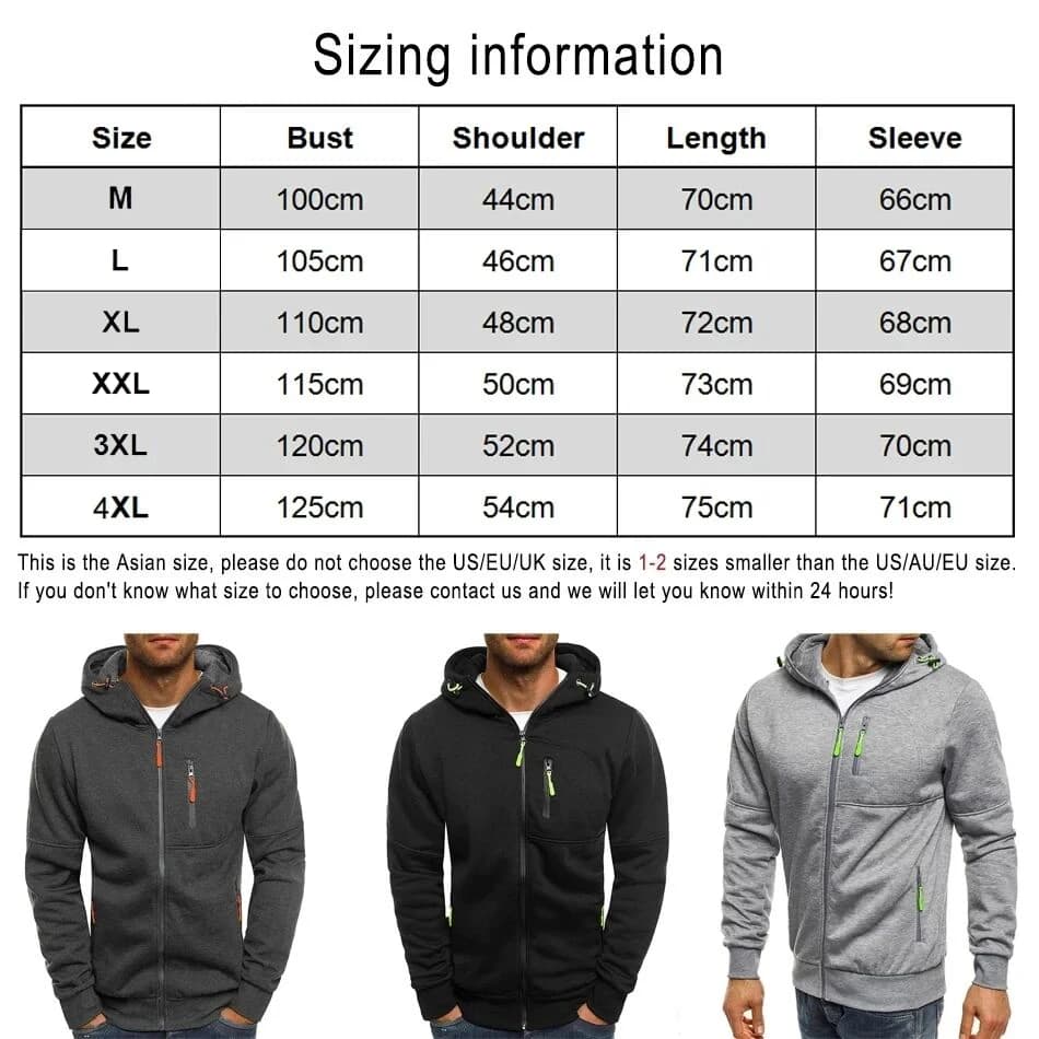 Veste à capuche avec fermeture éclair pour hommes, avec poches, texte d'image de logo personnalisé, 