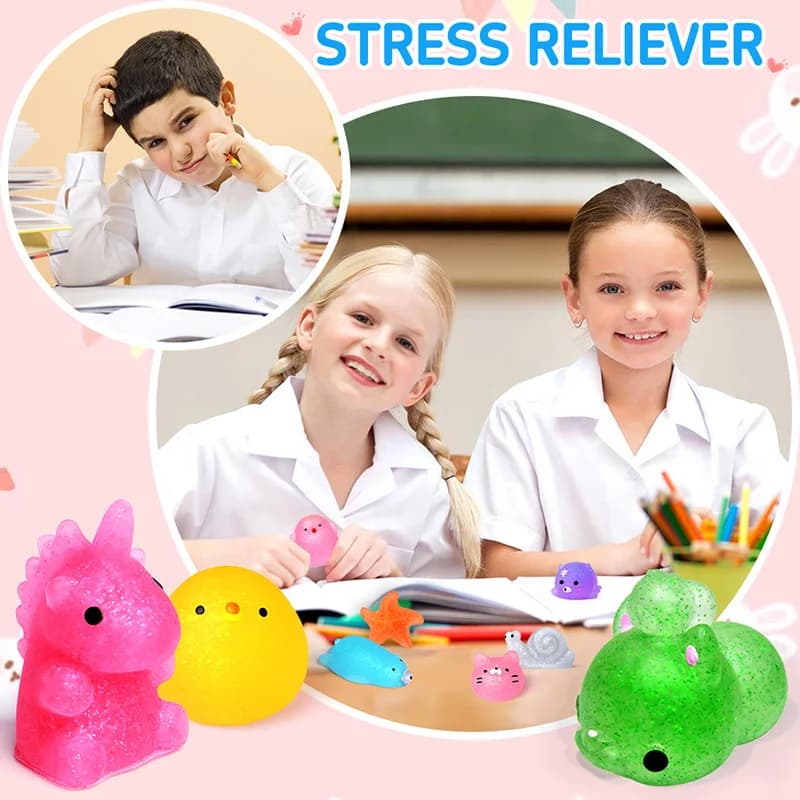 Mochi Squishies Kawaii Anima, jouets Squishy pour enfants, balle anti-Stress, cadeaux de fête à pres
