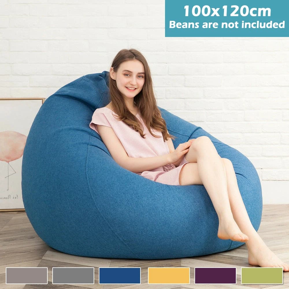 Canapés paresseux sans remplissage pour adultes, housse de chaise, chaise de sac de haricot, canapé,
