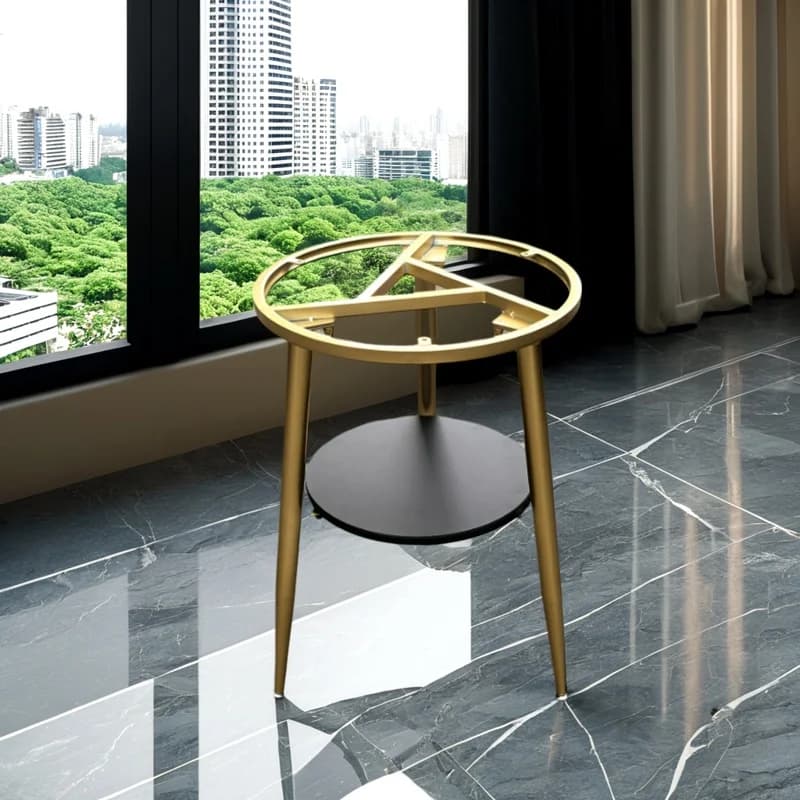 Base de Table de balcon en métal, Table à manger moderne, support de pied à double niveau, support d