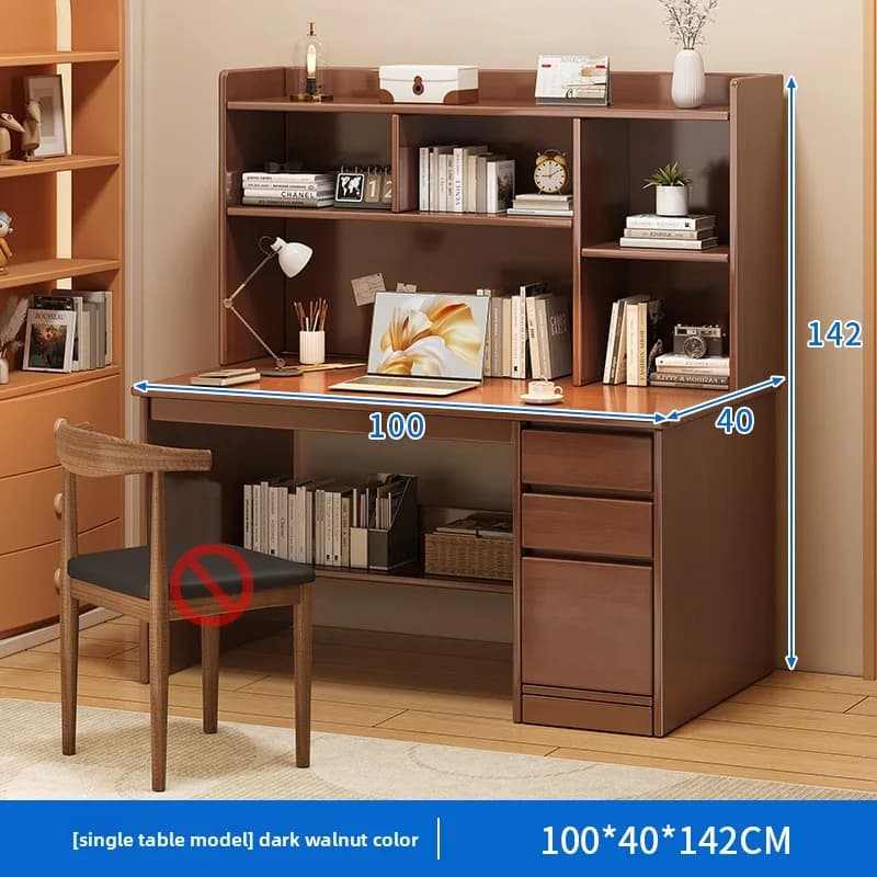 Bureau durable et moderne pour la maison, avec étagère intégrée, idéal pour la chambre d'étudiant, p