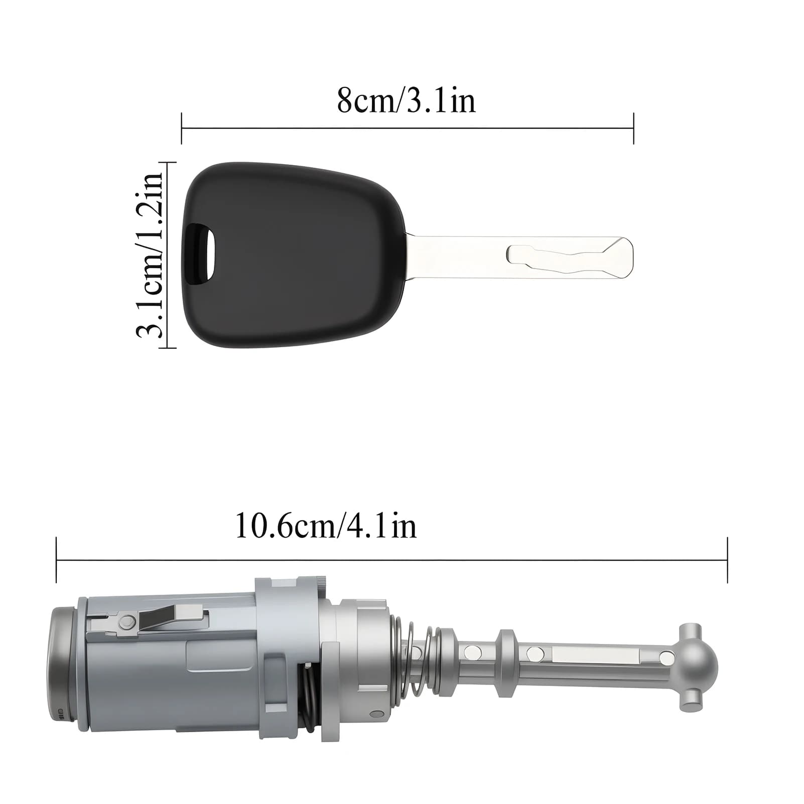 Baril de serrure de porte avant gauche avec Kit de clés 9170.T9 pour citroën C2 C3 1/MK1 2002-2010 P
