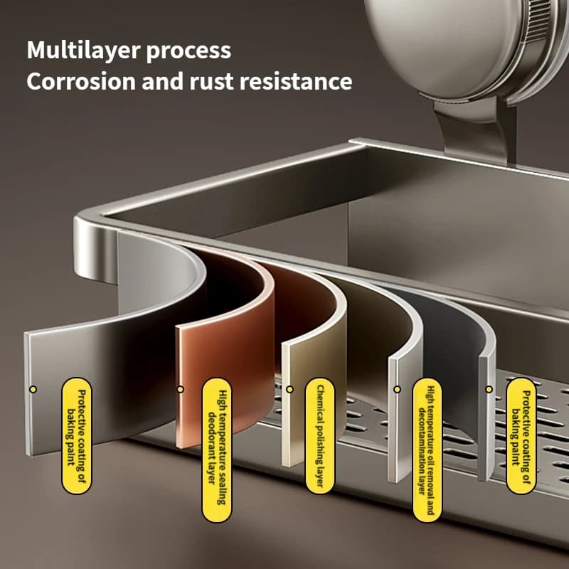 Support à ventouse multifonctionnel, rangement d'ustensiles de cuisine, porte-épices mural, organisa