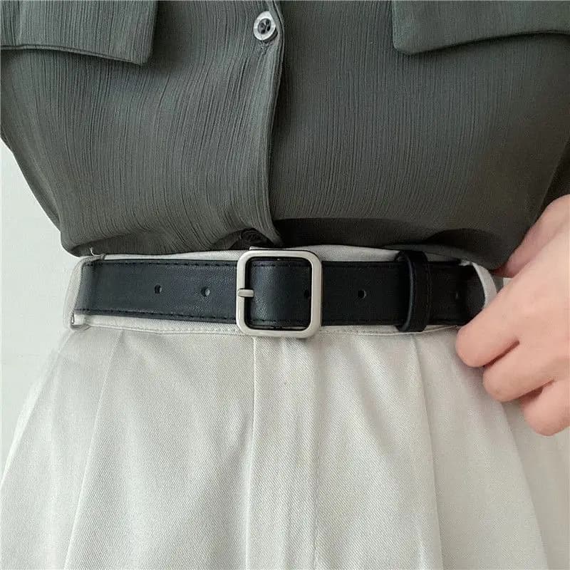 2013 nouvelle mode coréenne sauvage ceinture Chic étudiants décontracté rétro simple boucle carrée c