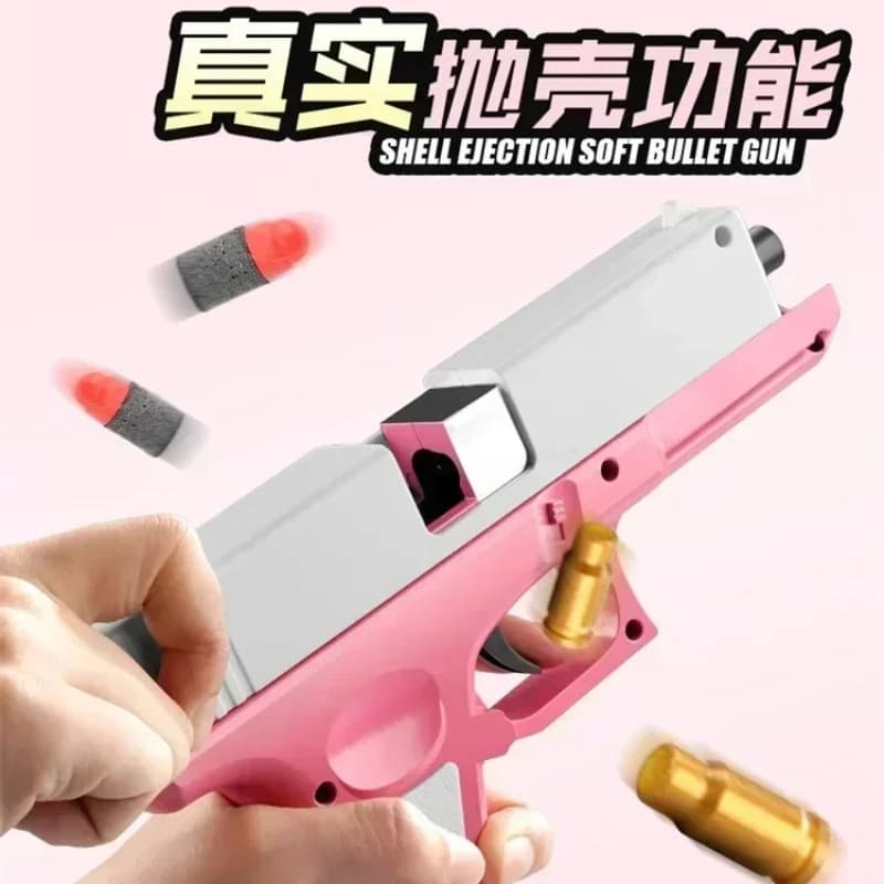 NOUVEAU Pistolet à air comprimé à balles souples de haute qualité, jouet manuel, chargeur bas, laser