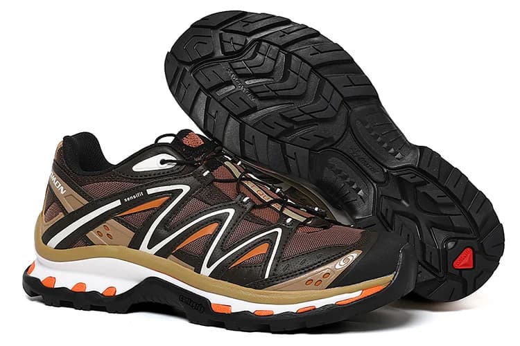 Chaussures de trail running imperméables Salomon XA QUEST Pro 3D pour homme, beige/blanc, randonnée 