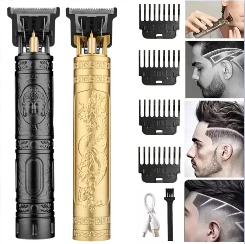 Tondeuse à cheveux électrique sans fil vintage, machine de découpe de cheveux, rasoir portable, barb