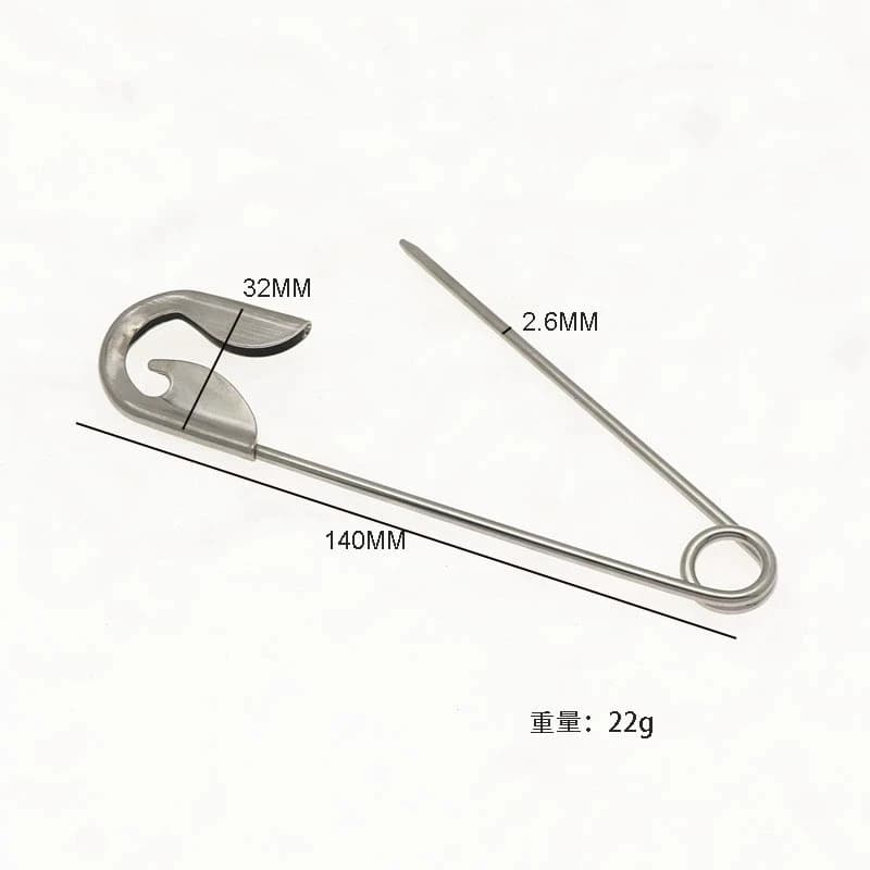 Broche Simple grande taille pour femmes, pince à cheveux, boucles en jean, costume fixe, vêtements, 