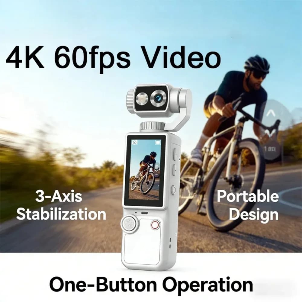 Nouvelle caméra sportive portable WiFi 4K HD, mini caméra sport pour moto et vlogging, enregistreur 