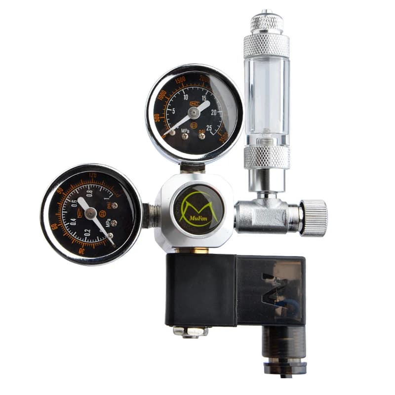 Bricolage Aquarium CO2 régulateur magnétique solénoïde Kit clapet anti-retour réservoir de poisson a