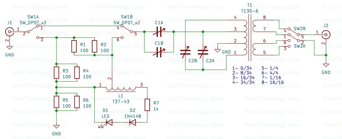 2025NEW QRP Z-match Sintoniseur d'antenne manuel 3-28 MHz