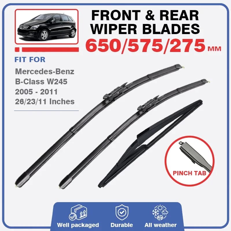 Balai d'essuie-glace pour Mercedes Benz classe B W245 2005 – 2011 B Klasse Sport, pare-brise avant e