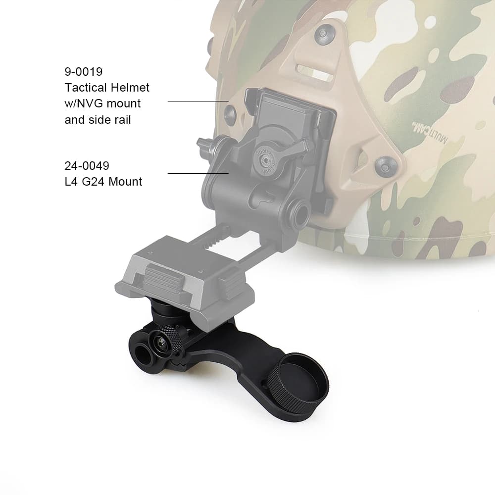 Adaptateur de support de casque tactique en métal J Arm NVG pour Airsoft Pvs 14 lunettes de Vision n