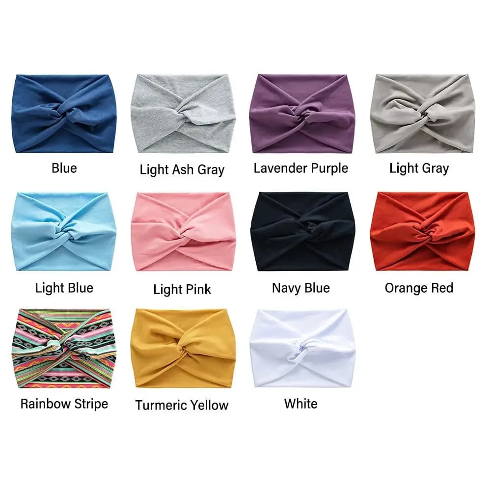 Bandeaux de sauna larges torsadés pour femmes, Turban d'entraînement, Bandeau, Accessoires pour chev