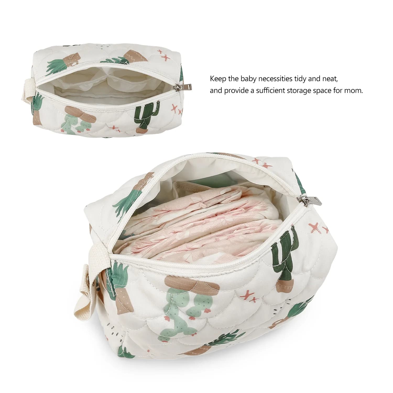 Sac à couches imperméable pour bébé, sac à couches réutilisable, sac à main de rangement humide/sec 