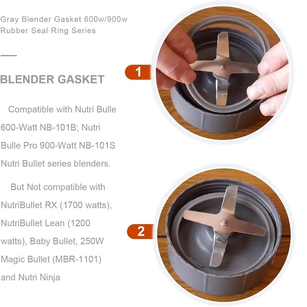 Joint d'étanchéité en caoutchouc de remplacement pour mélangeur Nutribullet 600w et 900w, accessoire