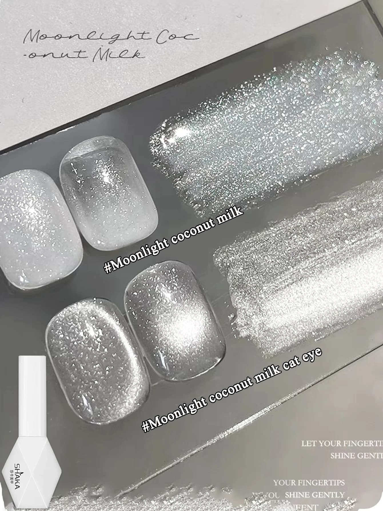 1-21 pièces WS style japonais scintillant blanc Gel vernis à ongles Fine scintillant rose paillettes