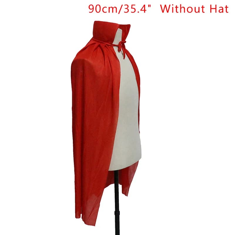 Costume d'Halloween Effrayant à Capuche pour Homme, Femme, Enfant, Fille, Garçon, Adulte, Mort, Roug