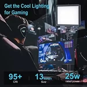 Sokani P25 Panneau lumineux LED à intensité variable, lampe de remplissage pour sports électroniques