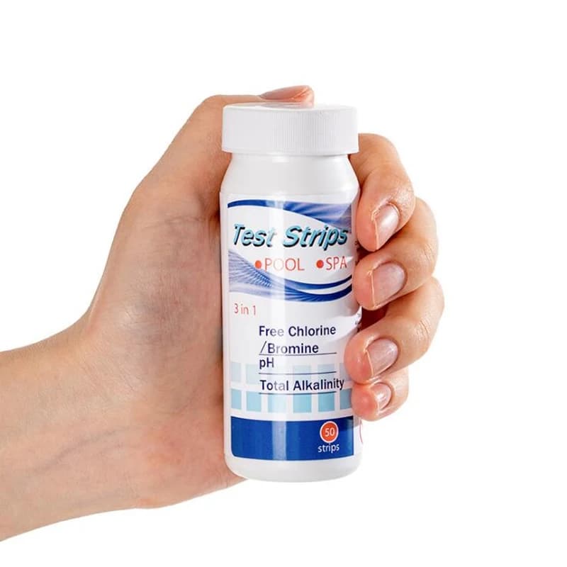 Bandelettes de Test de PH au chlore 3 en 1, 50 bandelettes, testeur d'eau polyvalent pour SPA, pisci