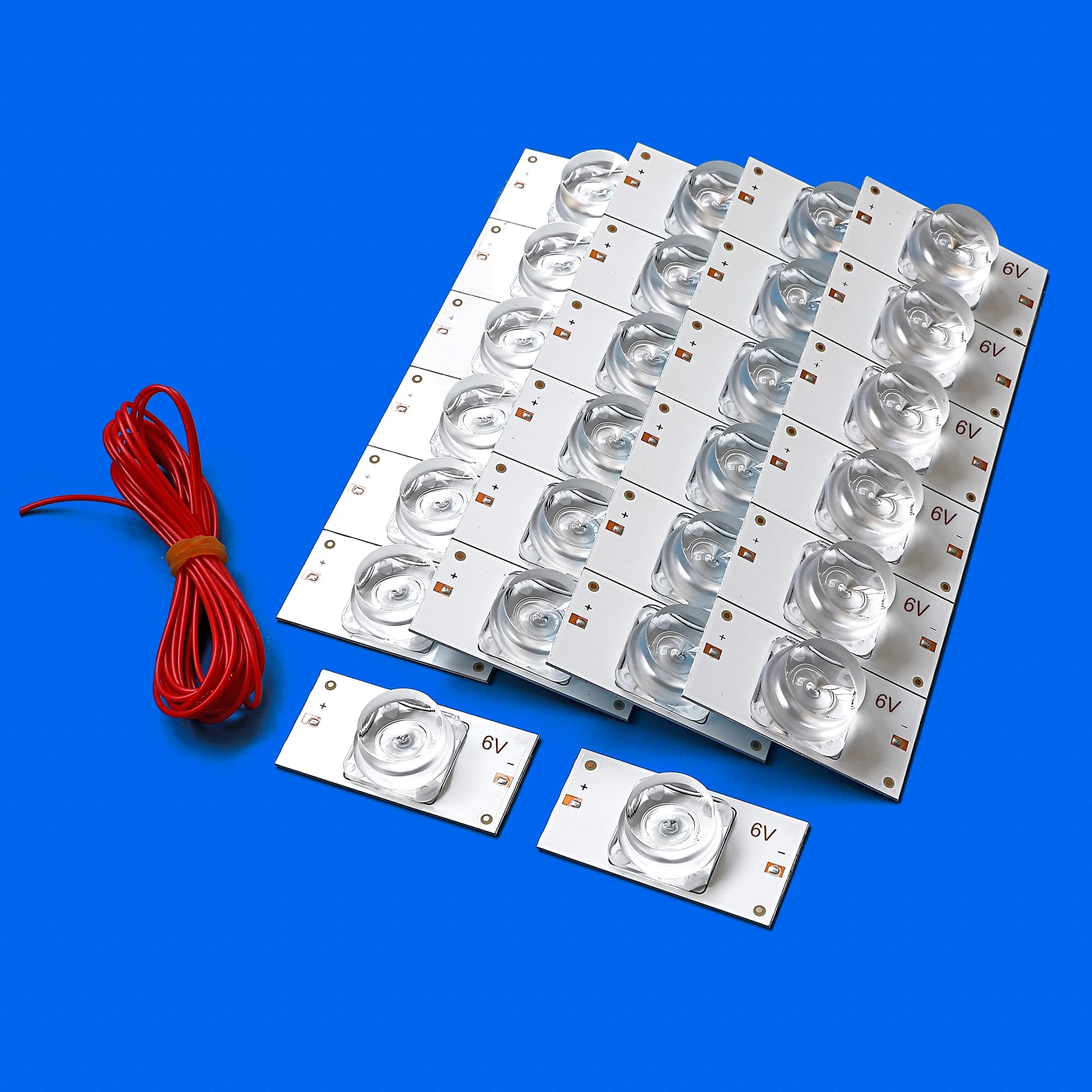 Perles de lampe SMD 3V 6V avec filtre à lentille optique pour réparation de télévision LED 32-75 pou