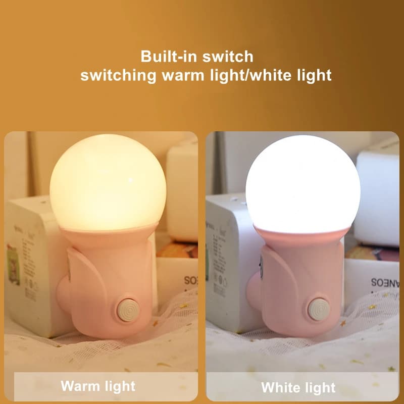 LED veilleuses prise ue/US 2 couleurs variateur lampe Protection des yeux bébé soins infirmiers somm