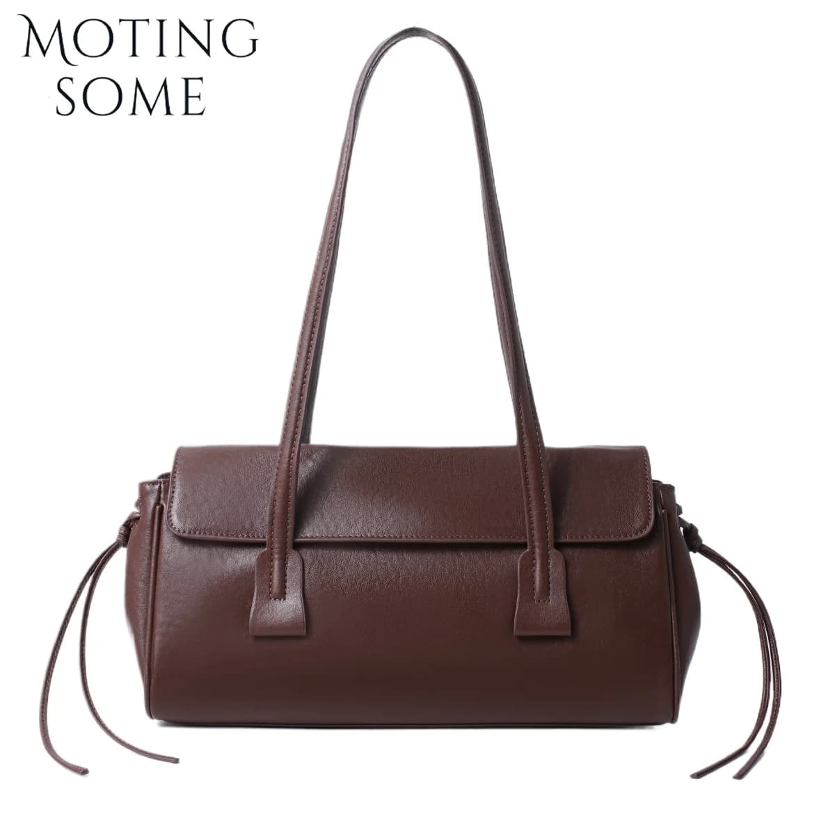 Motingsome Boston sac femmes sous les bras sac à main de luxe en cuir tanné végétal sac à main en pe