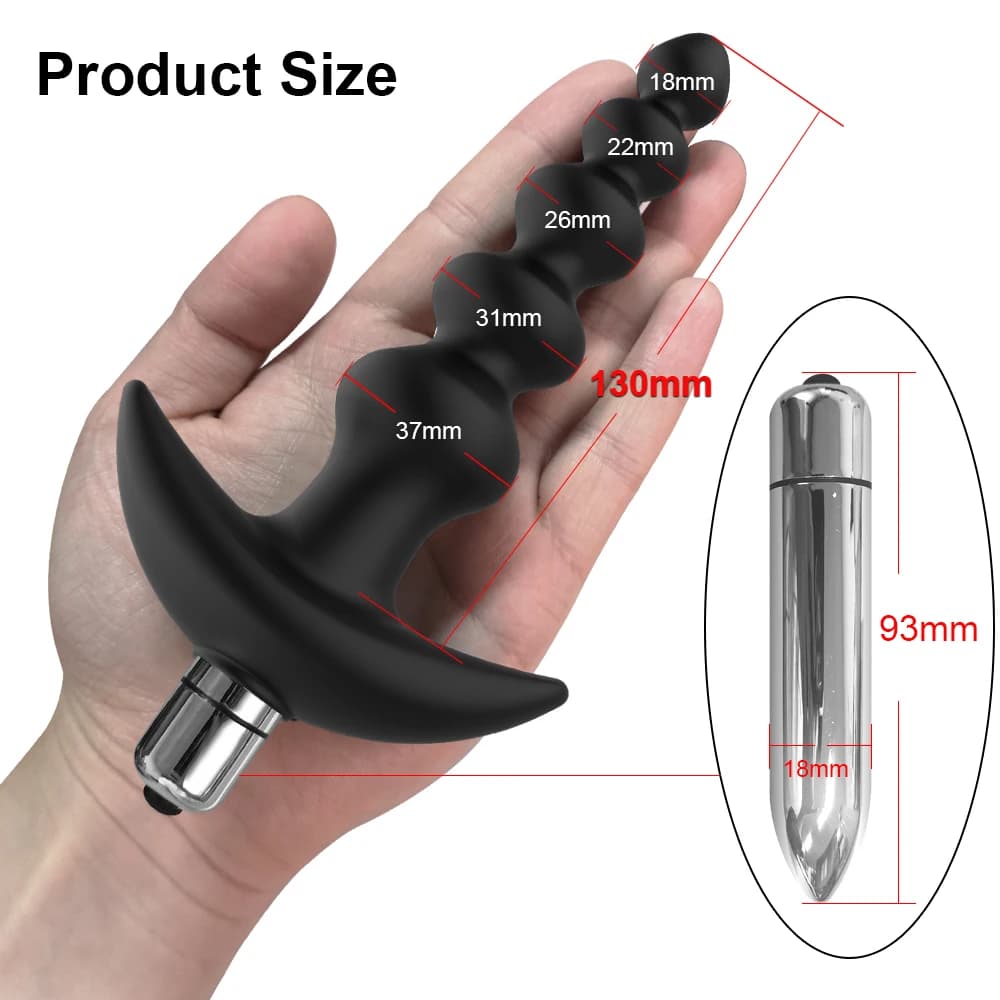 Vibromasseur anal en silicone souple pour hommes et femmes, masseur de prostate, gros plug anal, bon