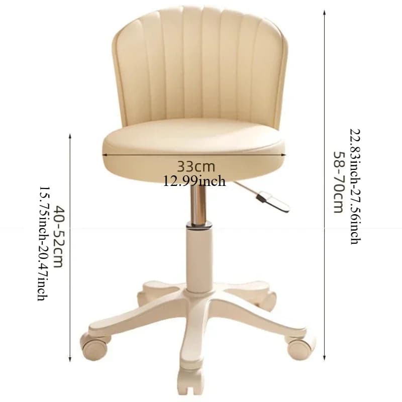360 °   Chaise rotative, tabouret de maquillage réglable en hauteur, coiffeuse de chambre à coucher,