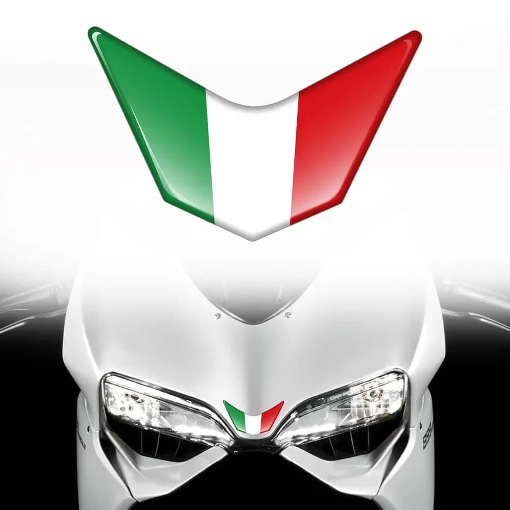 Autocollants de carénage avant de moto en résine 3D, étui à autocollants italien pour Ducati 959 969