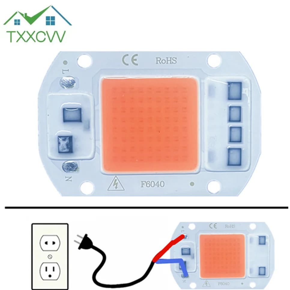 Puce de lampe LED COB, pas besoin de pilote, perles de lampe LED pour budgétaire, spectre complet, b