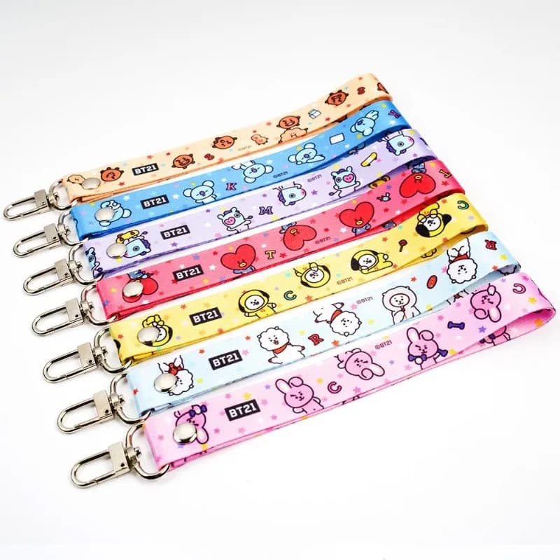 Lanière de téléphone BT21 Koya Shooky Tata Cooky Mang, créative, de haute qualité, imprimé anime car