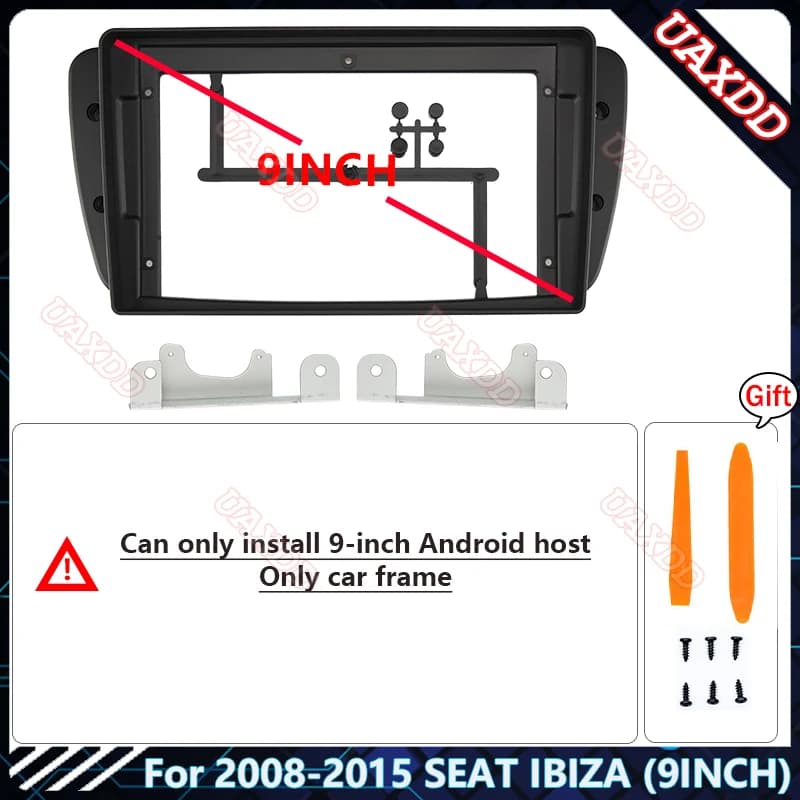 Pour SEAT IBIZA 2008-2015, autoradio MP5 9 pouces, système Android, faisceau de câbles, écrans, acce